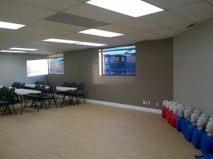 First aid lecture and training room