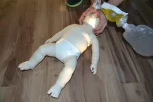 CPR and AED for infants is one of the topics covered in training courses.